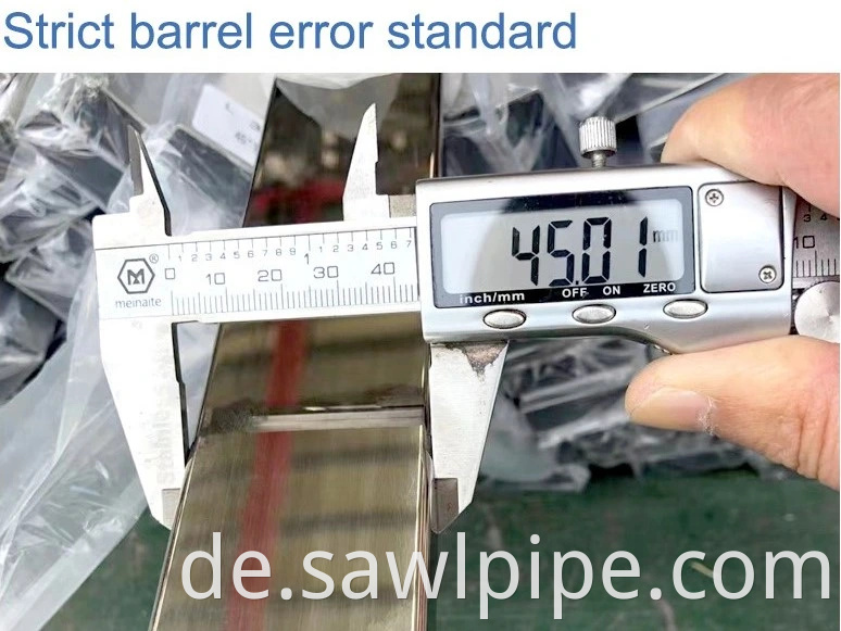 ASTM 304L Edelstahl -Schweißrohr Sanitär -Rohrleitungspreis Edelstahlrohr/Rohr